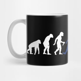 EVOLUTION Of Humans - Blue Police Public Call Box 5 Mug